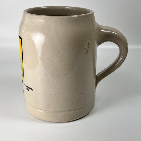 Vtg Franz Stober Stadt Hollfeld Coat of Arms Beer Stein Mug .5 L Stoneware - Picture 2 of 10